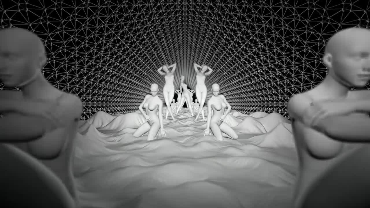 Free Stock Video Sculptures Of Women In A Virtual Corridor D Live Wallpaper - Free Download