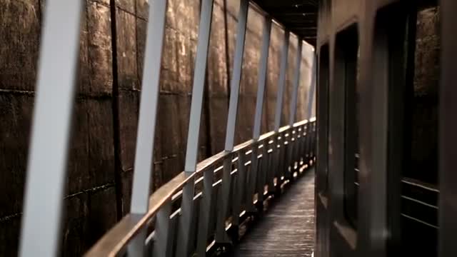 Stock Video Large Passenger Ship In A Lock Smal Animated Wallpaper - Free Download