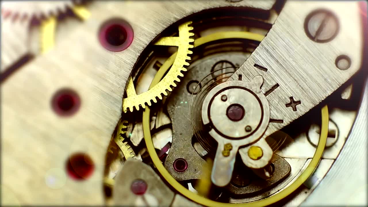 Stock Video Inside Of A Working Clockwork Animated Wallpaper - Free Download