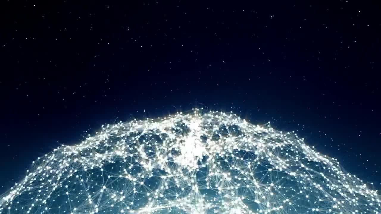 Stock Video Networking In The Shape Of A Globe In Space Live Wallpaper - Free Download