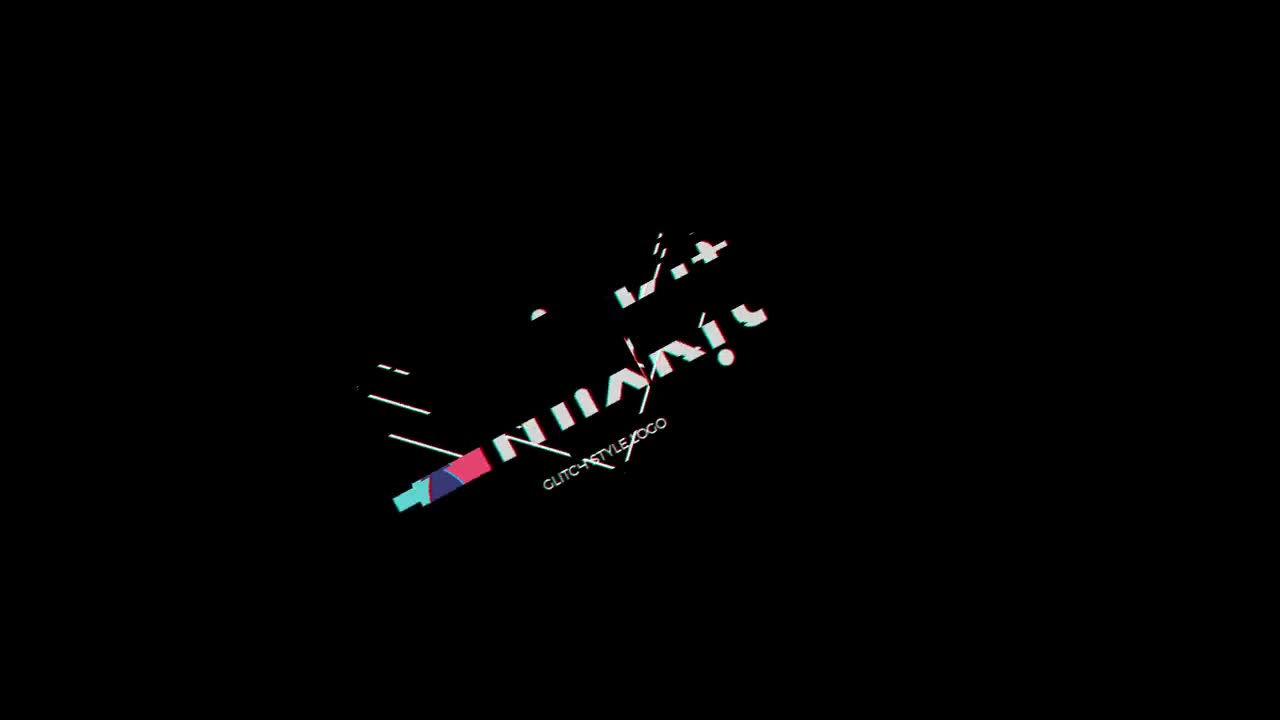 Stock Video Logo Glitch Reveal Animated Wallpaper - Free Download