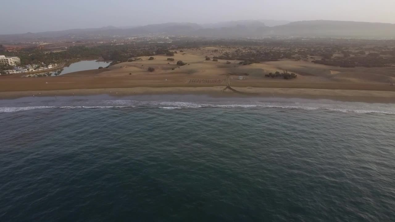 Stock Video Drone Flying Slowly Towards Land Live Wallpaper For PC - Free Download