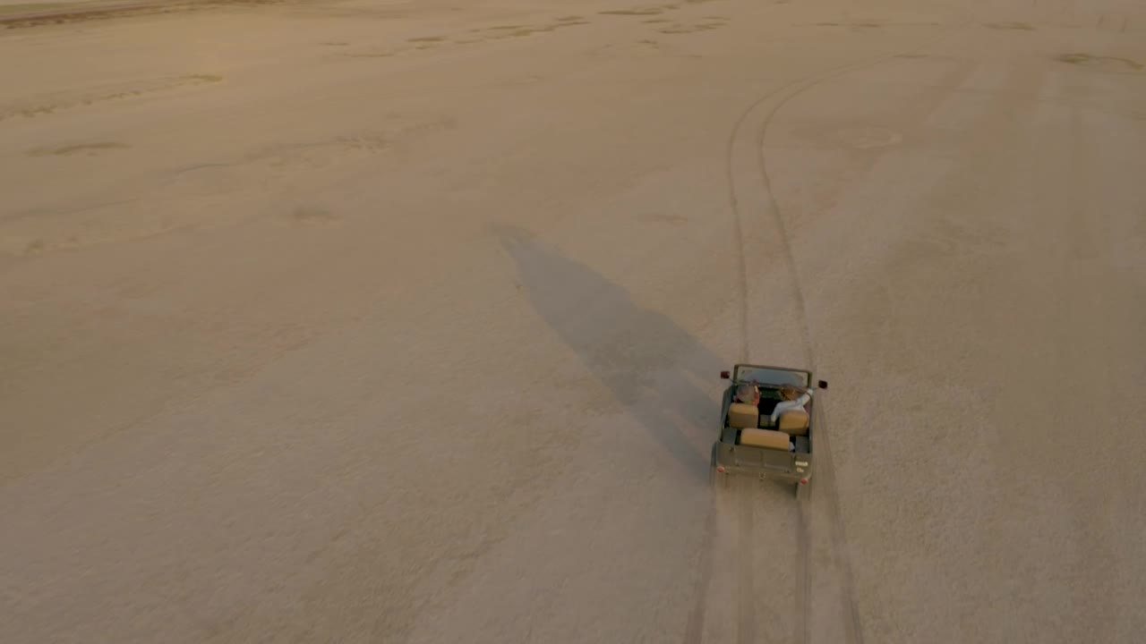 Stock Video Jeep Zigzagging Through An Immense Desert Animated Wallpaper - Free Download