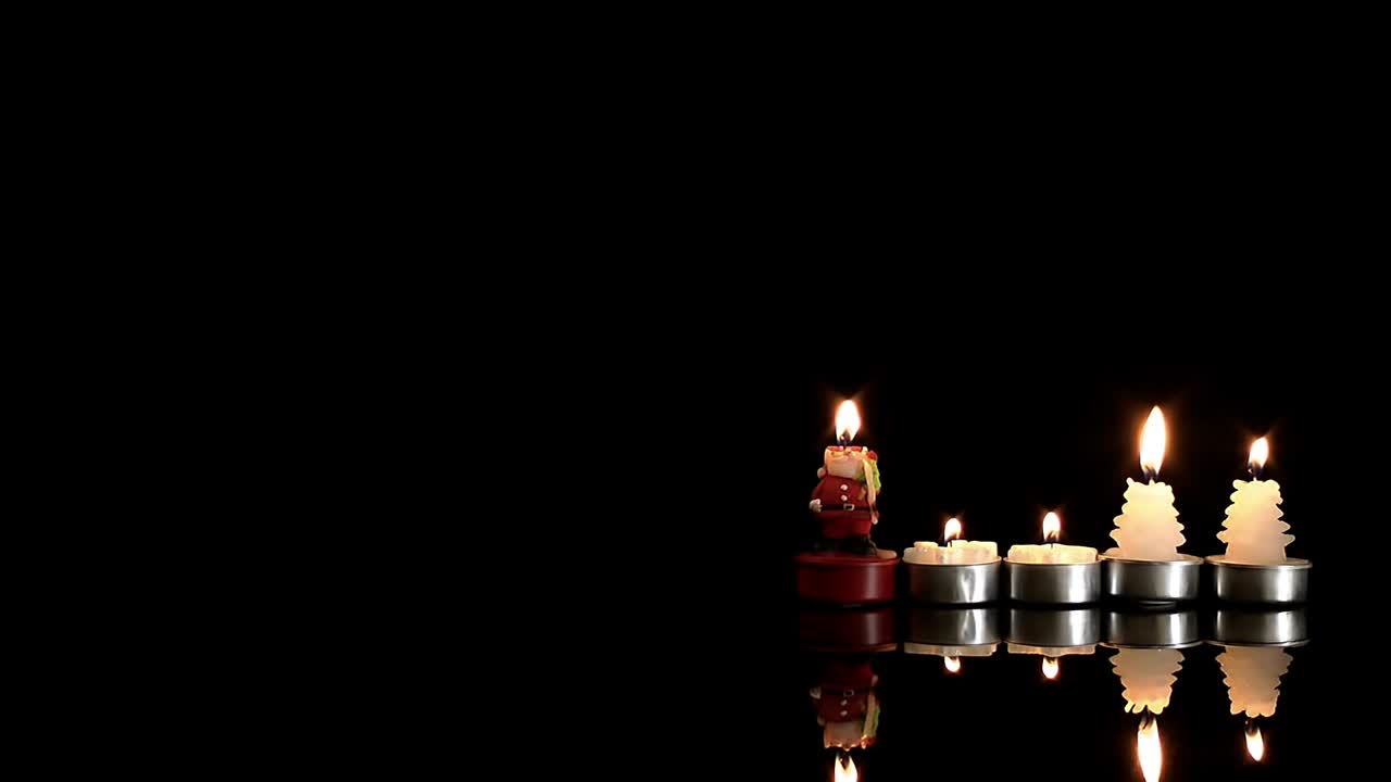 Video Stock Candles On Black Background Live Wallpaper For PC - Free Download