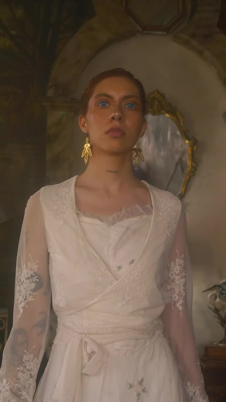 Free Video Stock tattoed victorian woman walking Live Wallpaper - Free Download