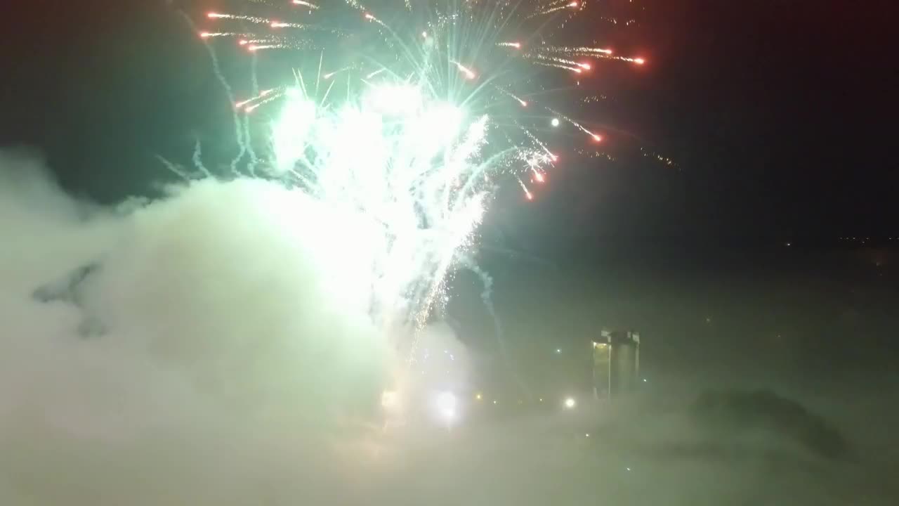 Stock Video Fireworks Exploding Over The City Live Wallpaper For PC - Free Download