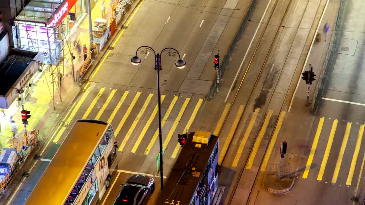 Free Video Stock time lapse of a crosswalk in hong kong Live Wallpaper - Free Download