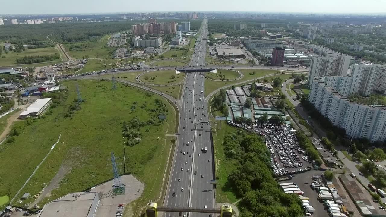 Stock Video Highway Leading Towards Moscow Animated Wallpaper - Free Download