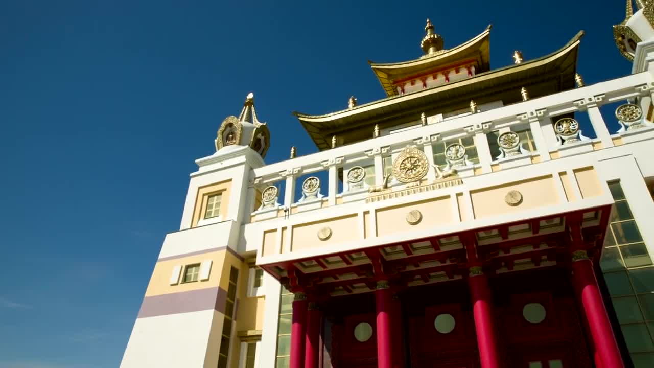 Stock Video Low View Of A Buddhist Temple Animated Wallpaper - Free Download