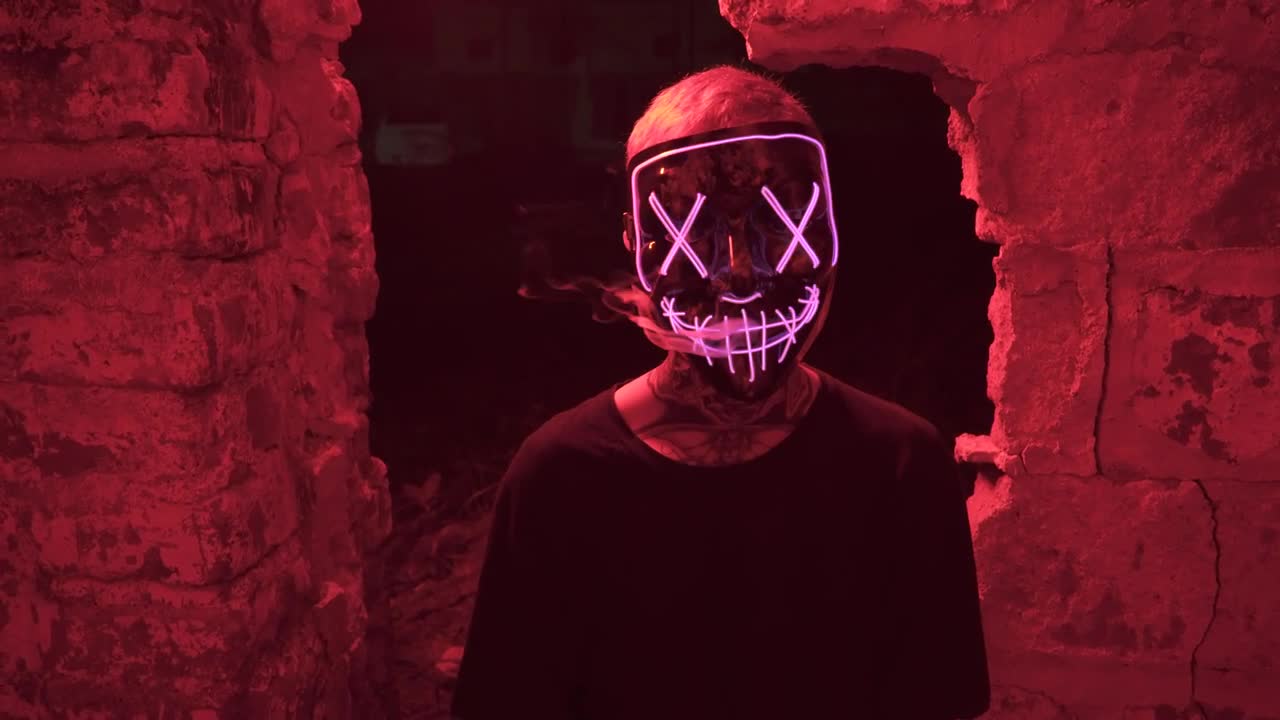 Free Video Stock Smoking Person Wearing Mask Live Wallpaper - Free Download