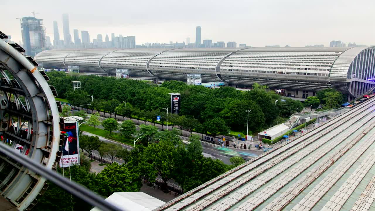 Video Stock Canton Fair Buildings On A Clear Day Live Wallpaper For PC - Free Download