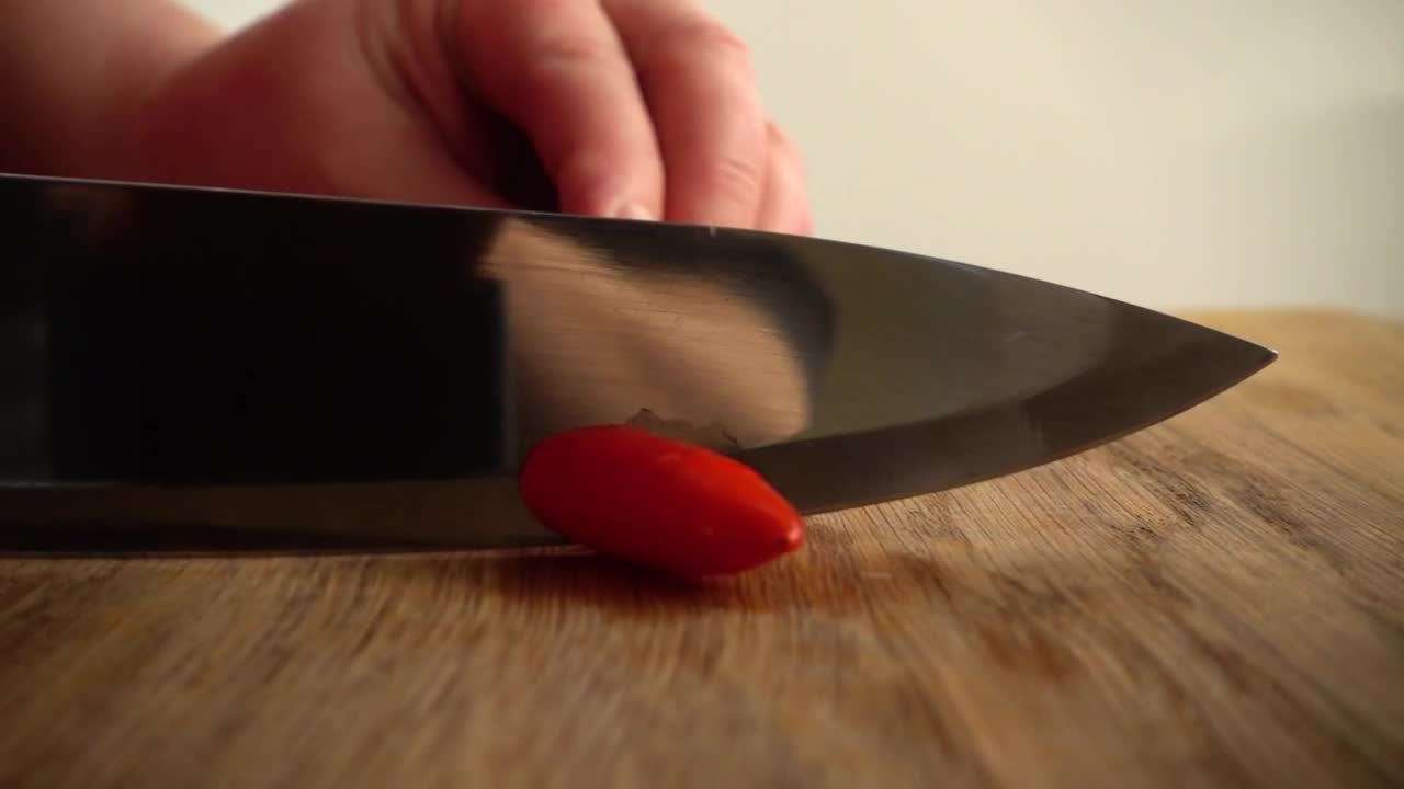 Stock Video Cutting Up A Pepper For Cooking Live Wallpaper For PC - Free Download