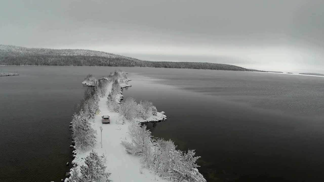 Stock Video Freezing Waters Around A Snow Covered Ridge Live Wallpaper For PC - Free Download
