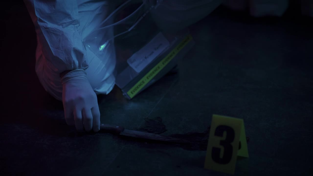 Video Stock Police Forensic Guarding Evidence At A Crime Scene Live Wallpaper Free - Free Download