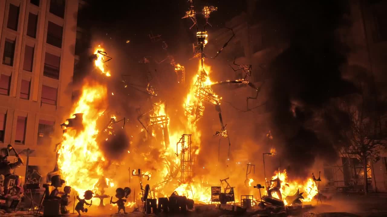 Stock Video Festival Fire In Valencia Live Wallpaper For PC - Free Download