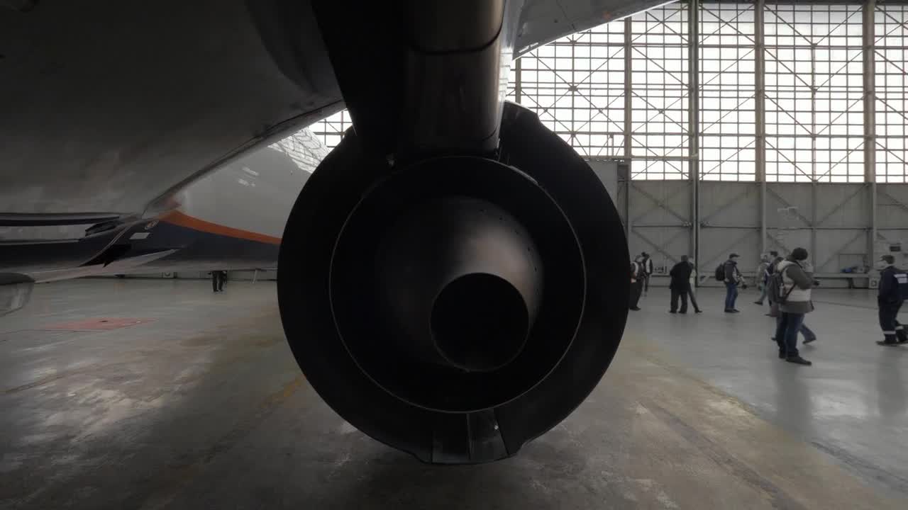 Stock Video Passenger Jet In A Hanger Live Wallpaper - Free Download