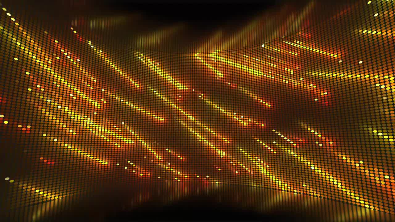 Stock Video Curved Screen Showing A Shower Of Yellow Lights Live Wallpaper For PC - Free Download