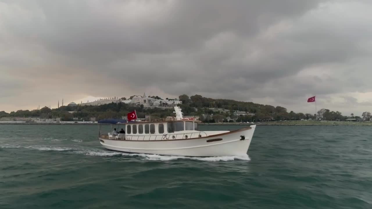 Free Video Stock Small Boat Sailing Before A Storm Live Wallpaper - Free Download