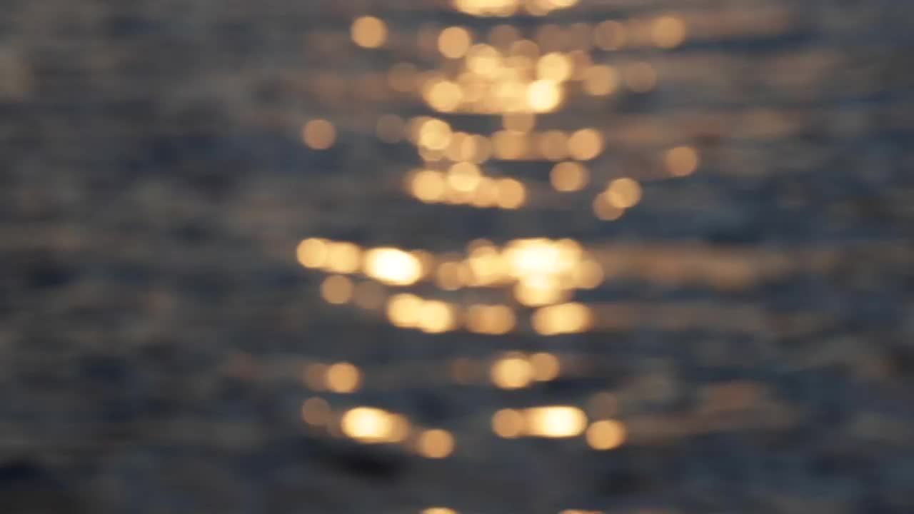 Stock Video Defocused View Of The Sunset Reflection In The Sea Live Wallpaper For PC - Free Download