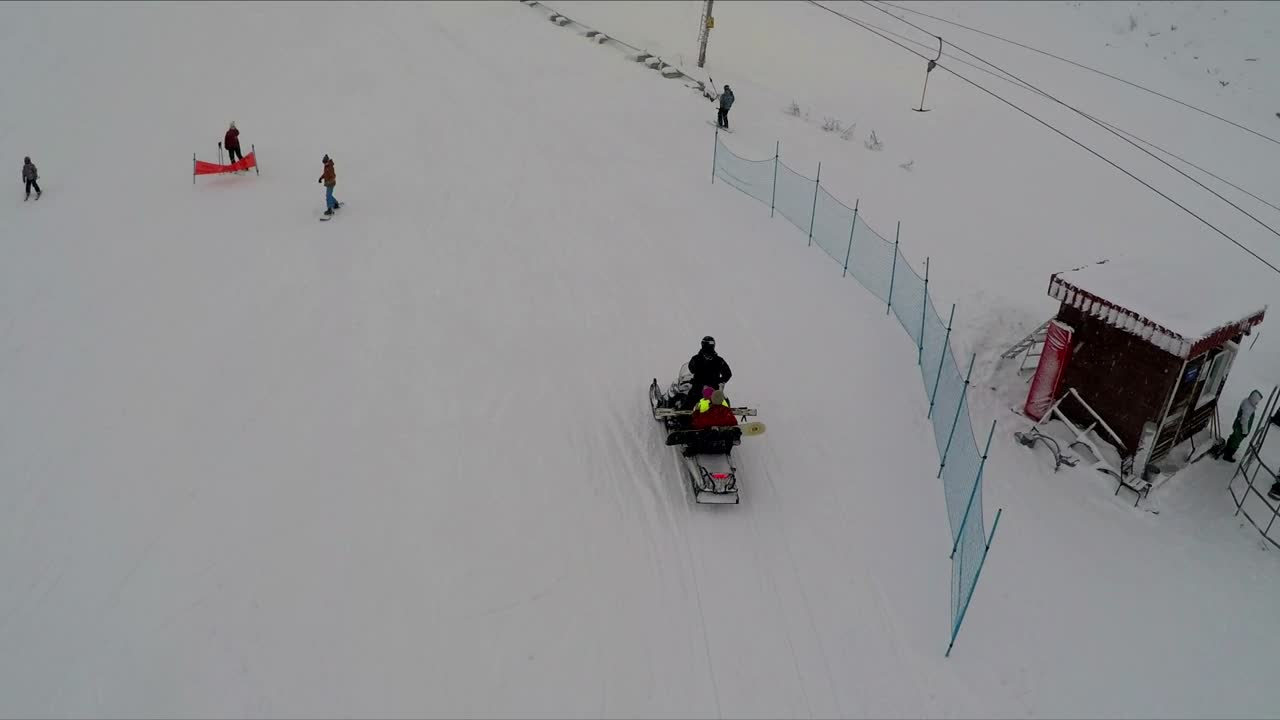 Stock Video People Enjoying A Day At A Ski Resort Live Wallpaper - Free Download