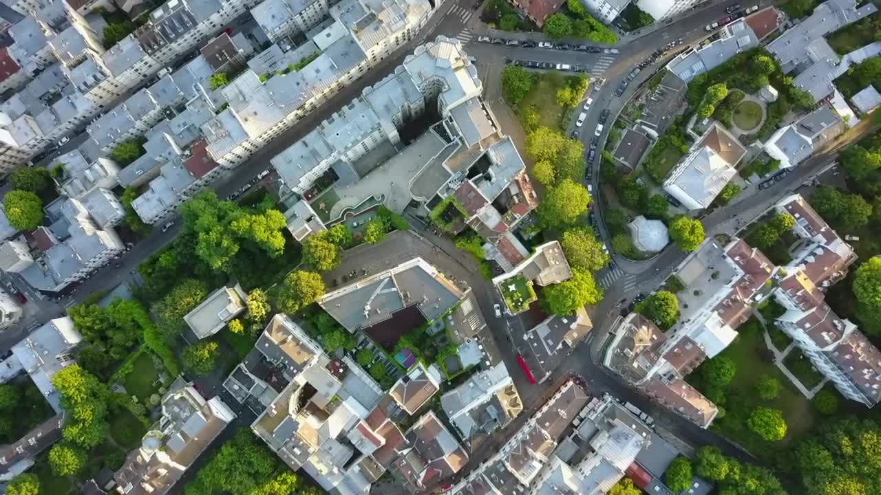 Stock Video Nice Neighborhood In Paris Top Shot Live Wallpaper - Free Download