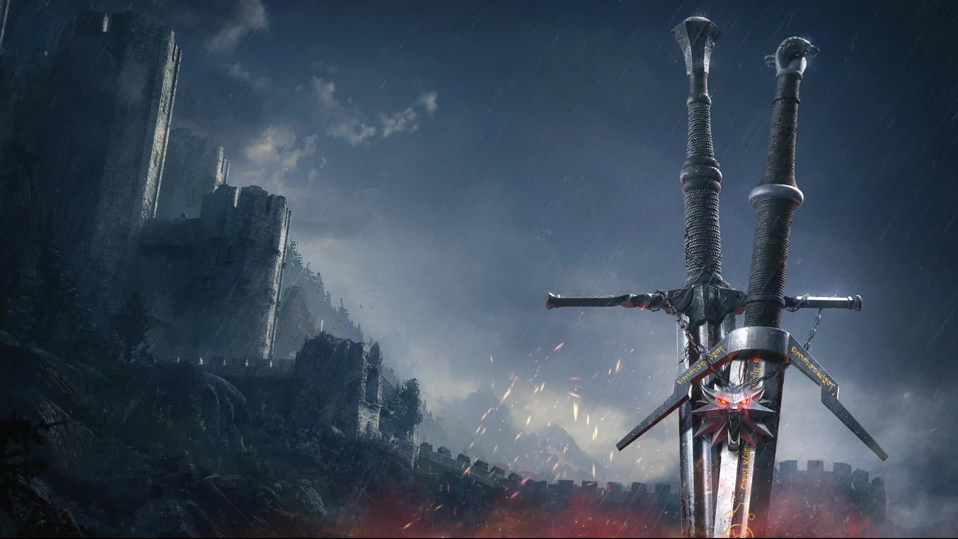 Witchers  Swords  Live  Desktop  Wallpaper - Free Download