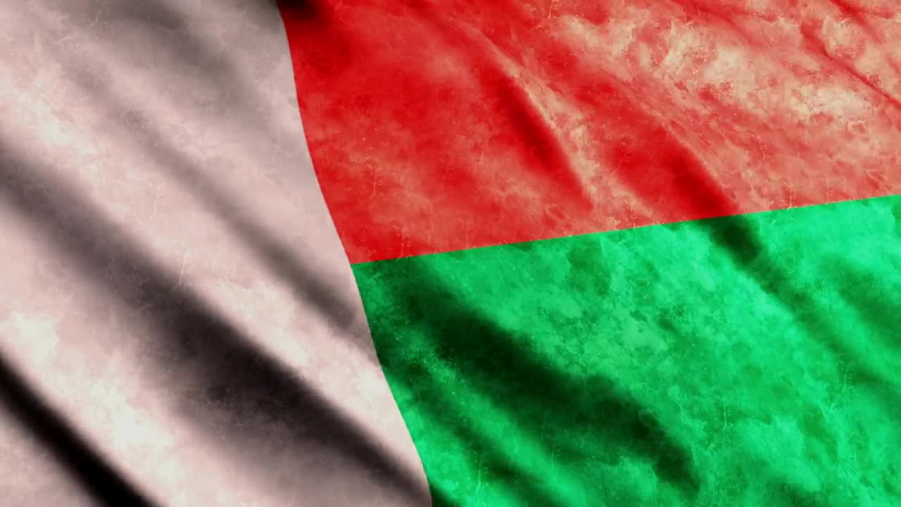 Stock Video Madagascar Waving D Flag Animated Wallpaper - Free Download