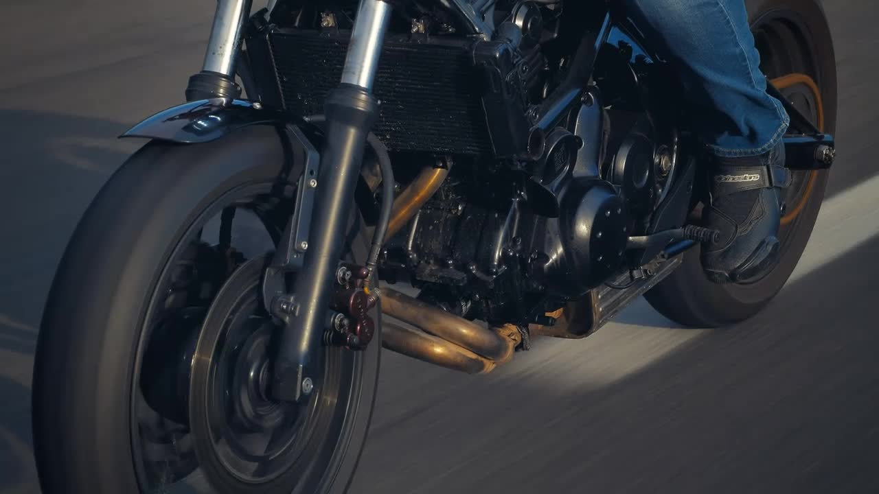 Free Stock Video Wheels Of A Motorcycle Traveling Fast Down A Road Live Wallpaper - Free Download