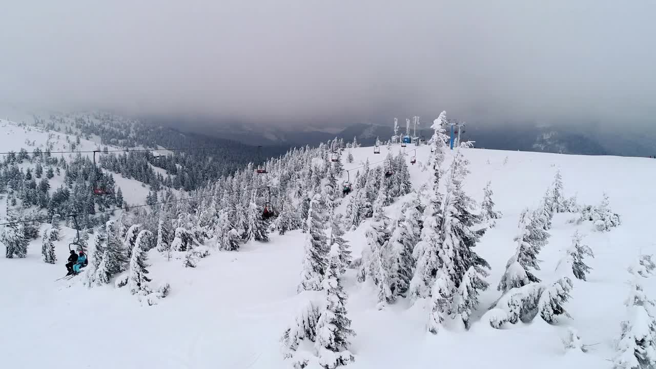 Stock Video Flying Next To The Ski Resort In The Mountains Live Wallpaper For PC - Free Download