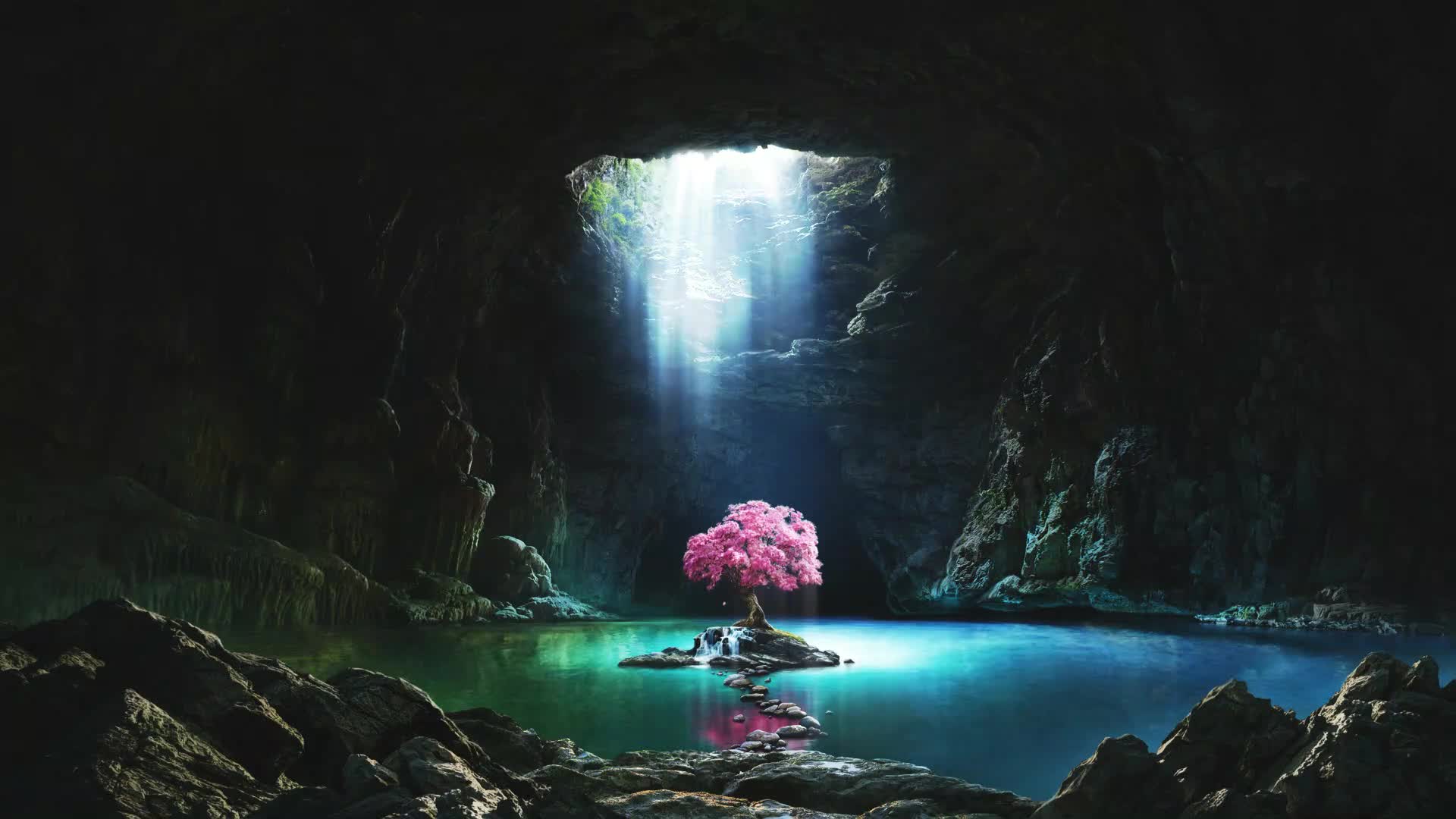 Beautiful Sakura Tree of life Animated Wallpaper - Free Download