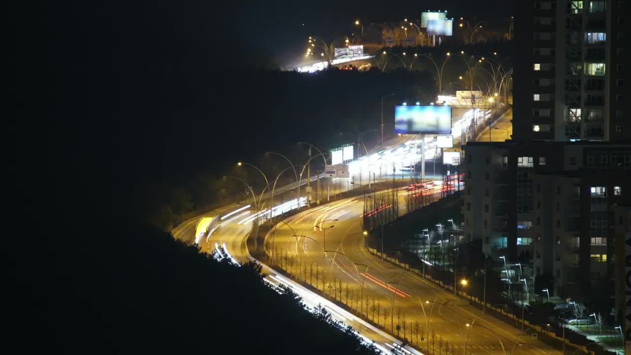Video Stock Busy Road At Night Time Lapse Live Wallpaper For PC - Free Download