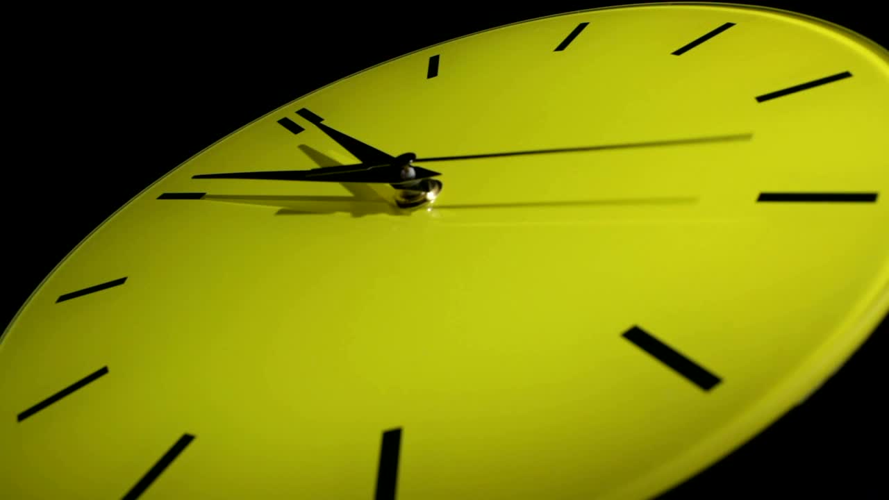 Free Video Stock timelapse of a yellow clock Live Wallpaper - Free Download
