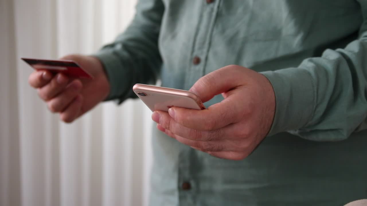Stock Video Entering Bank Data On A Smartphone Live Wallpaper For PC - Free Download