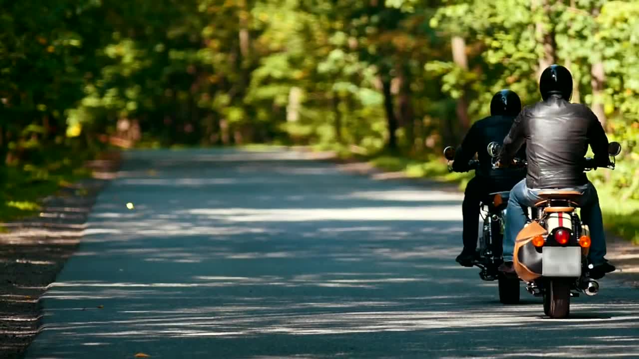 Free Stock Video Two Motorcyclists Going On A Road In Nature Live Wallpaper - Free Download
