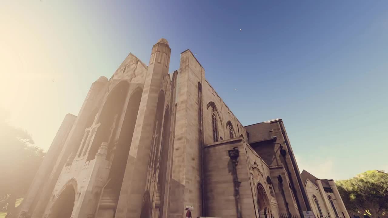 Stock Video Historic Church Time Lapse D Render Animated Wallpaper - Free Download