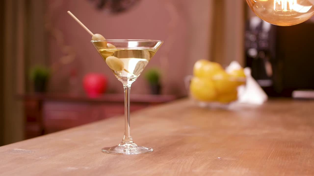 Stock Video Martini On A Bar Counte Animated Wallpaper - Free Download