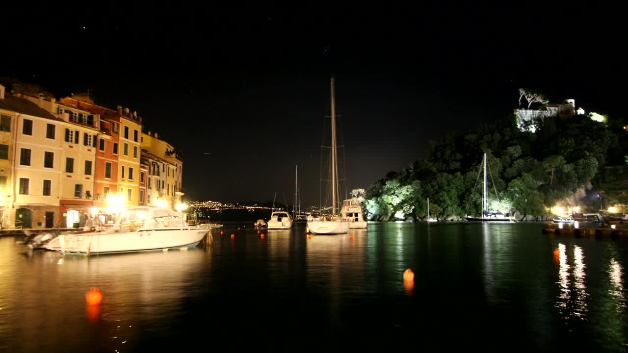Free Video Stock tourist port in france at night Live Wallpaper - Free Download