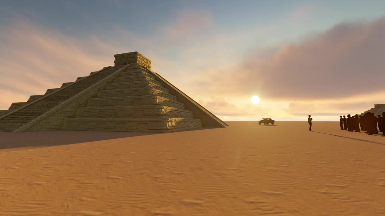 Video Stock Pyramids And Tourists In The Desert Live Wallpaper Free - Free Download
