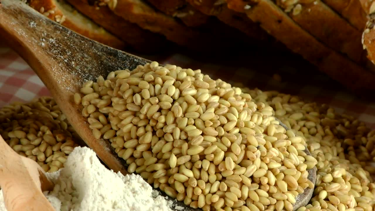 Stock Video Ingredients To Prepare Whole Wheat Bread Animated Wallpaper - Free Download