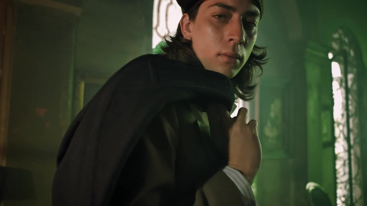 Free Stock Video Young Man Modeling Old Fashion Style Live Wallpaper - Free Download