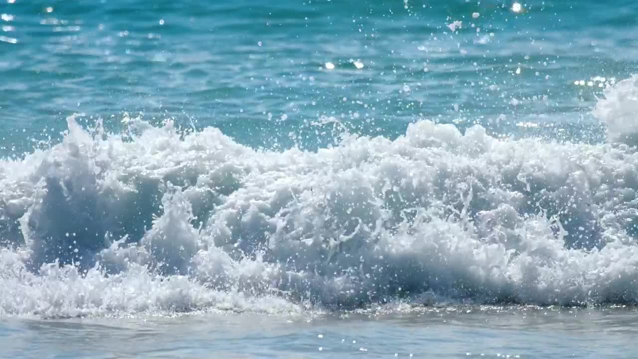 Stock Footage Waves Crashing At The Beach Live Wallpaper - Free Download