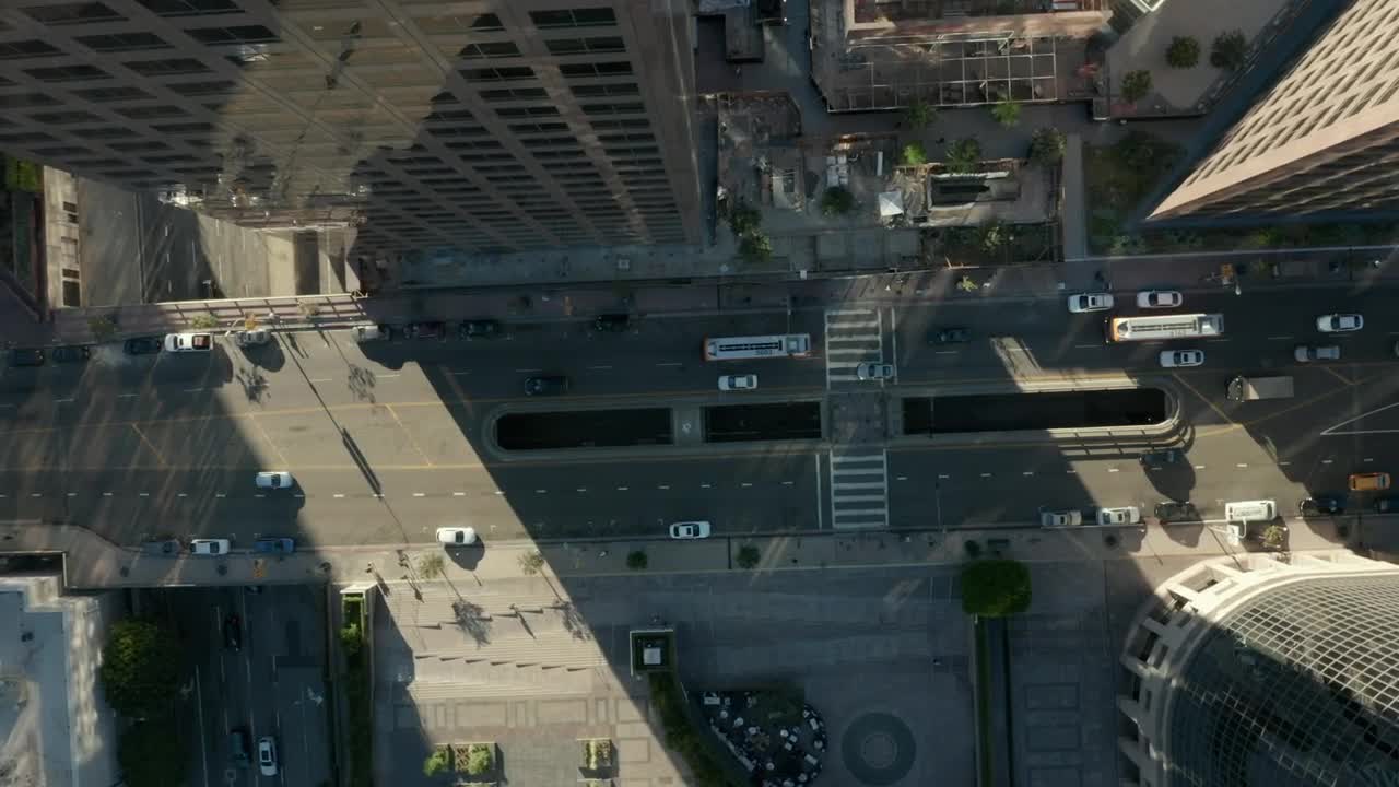 Free Stock Video Zoom Top Aerial Shot Of Traffic In La Live Wallpaper - Free Download
