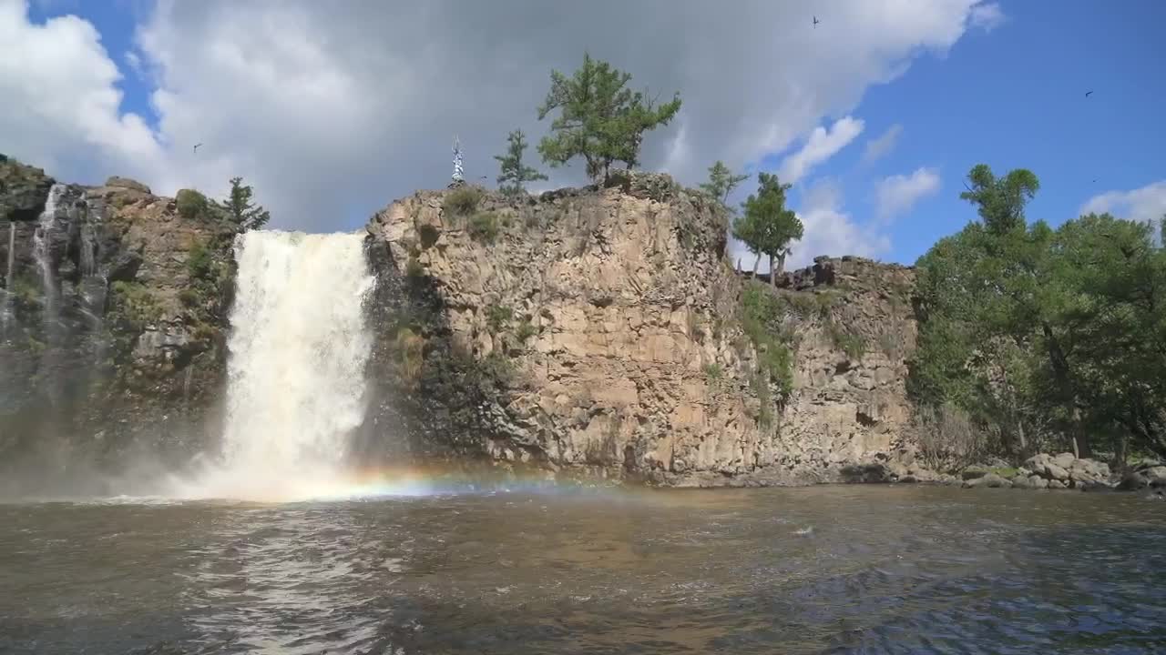 Stock Footage Waterfall And Pond In The Wild Live Wallpaper - Free Download