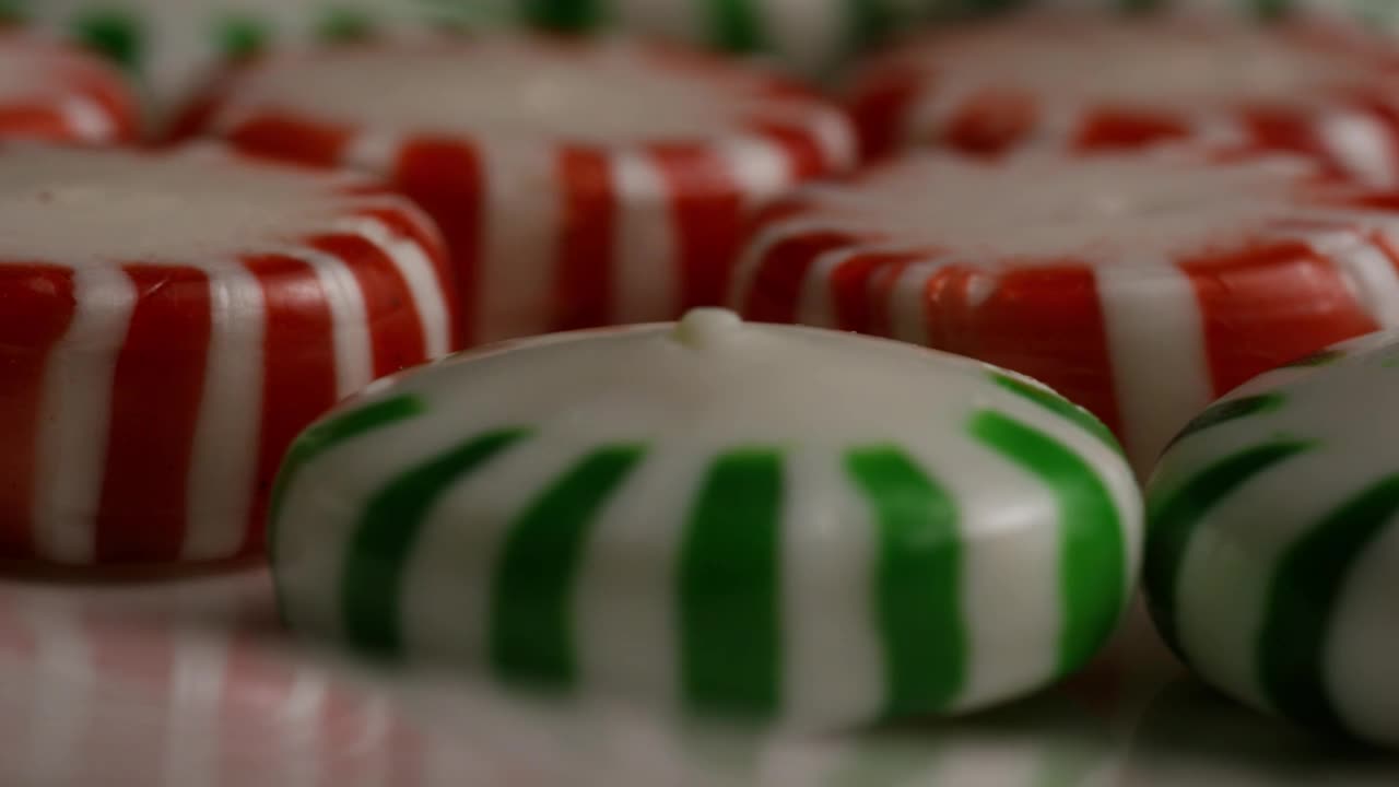 Stock Video Green And Red Candies Slowly Rotating Live Wallpaper For PC - Free Download