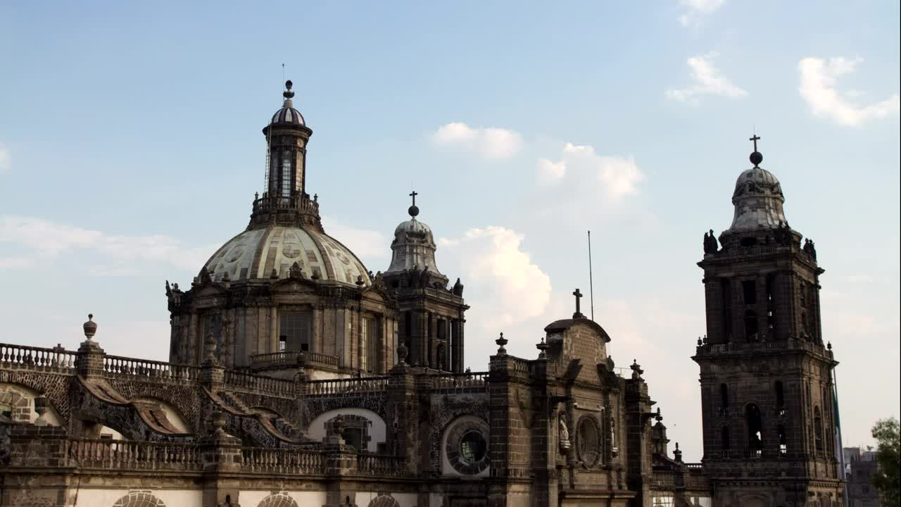 Stock Video Main Cathedral Of Mexico City Animated Wallpaper - Free Download