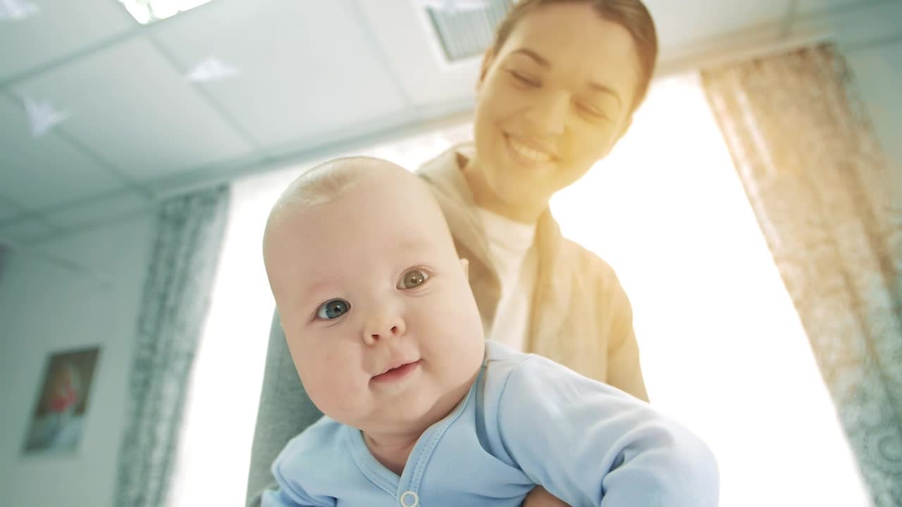 Free Stock Video Very Happy Mother Holding Her Baby Live Wallpaper - Free Download