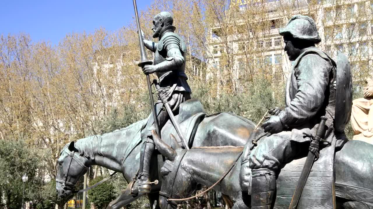 Free Video Stock Statues Of Don Quixote And Sancho Panza Live Wallpaper - Free Download