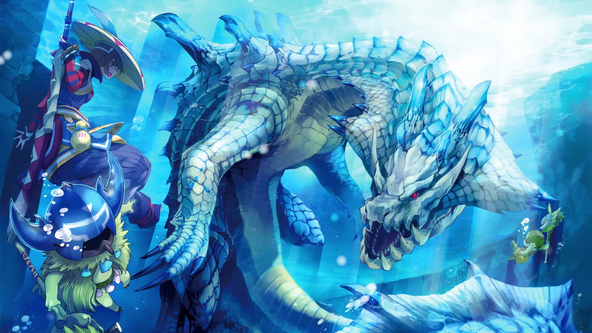 Monster  Hunter  Blue  Dragon  Live  Wallpaper - Free Download