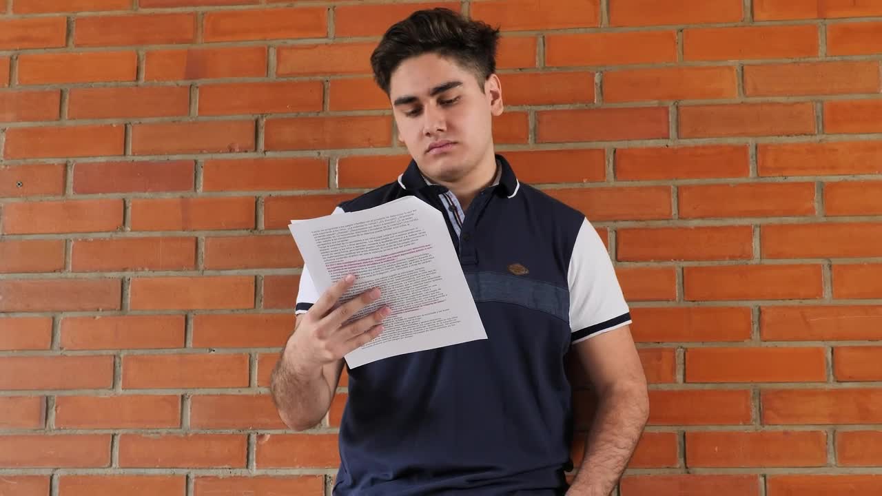 Free Stock Video Young Man Studying In The Corridors Of His School Live Wallpaper - Free Download