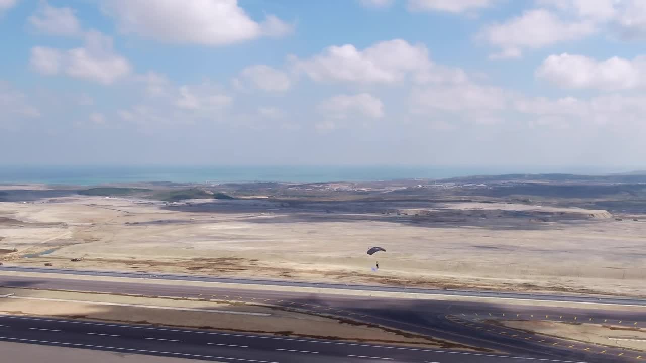 Free Video Stock Skydiver Landing At A Festival Live Wallpaper - Free Download